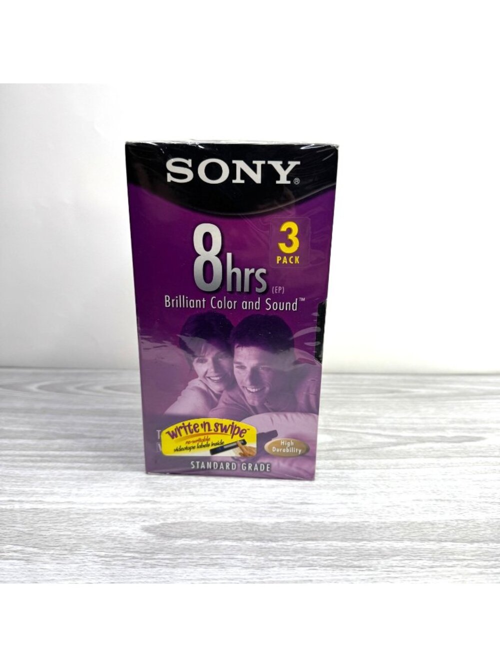 Sony VHS Tapes Blank 8 Hour HRS EP 3-Pack Video Tapes T-160VL/WA New Sealed